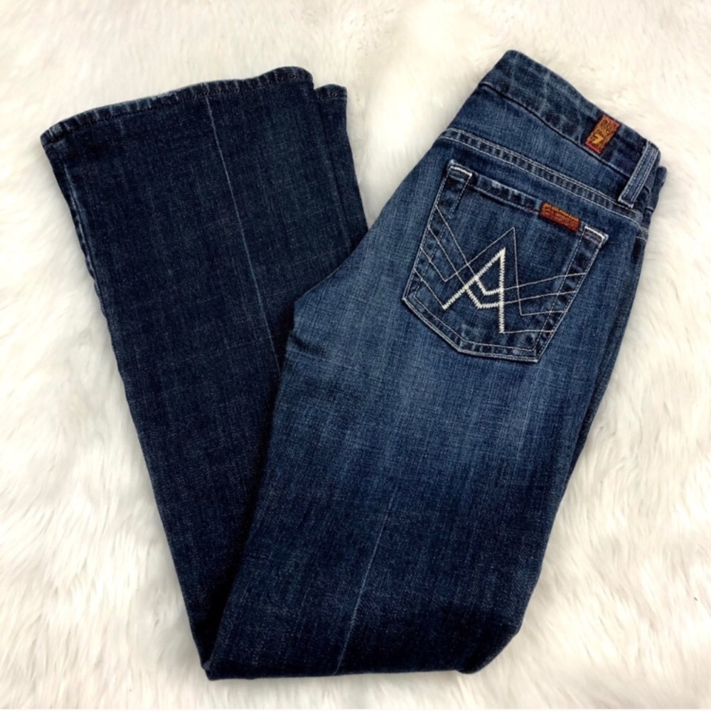 7 for all Mankind Medium Wash "A" Pocket Jeans